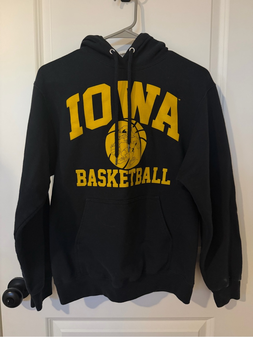 Iowa Basketball Black & Gold Hooded Sweatshirt
